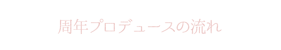 周年プロデュースの流れ